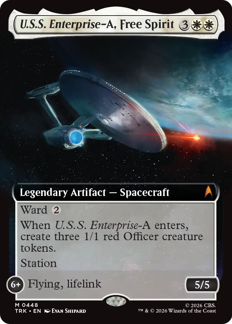 U.S.S. Enterprise-A, Free Spirit (Extended Art) [Star Trek] | Anubis Games and Hobby
