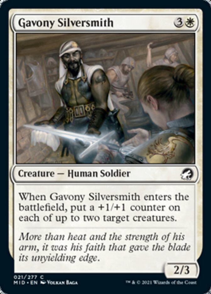 Gavony Silversmith [Innistrad: Midnight Hunt] | Anubis Games and Hobby