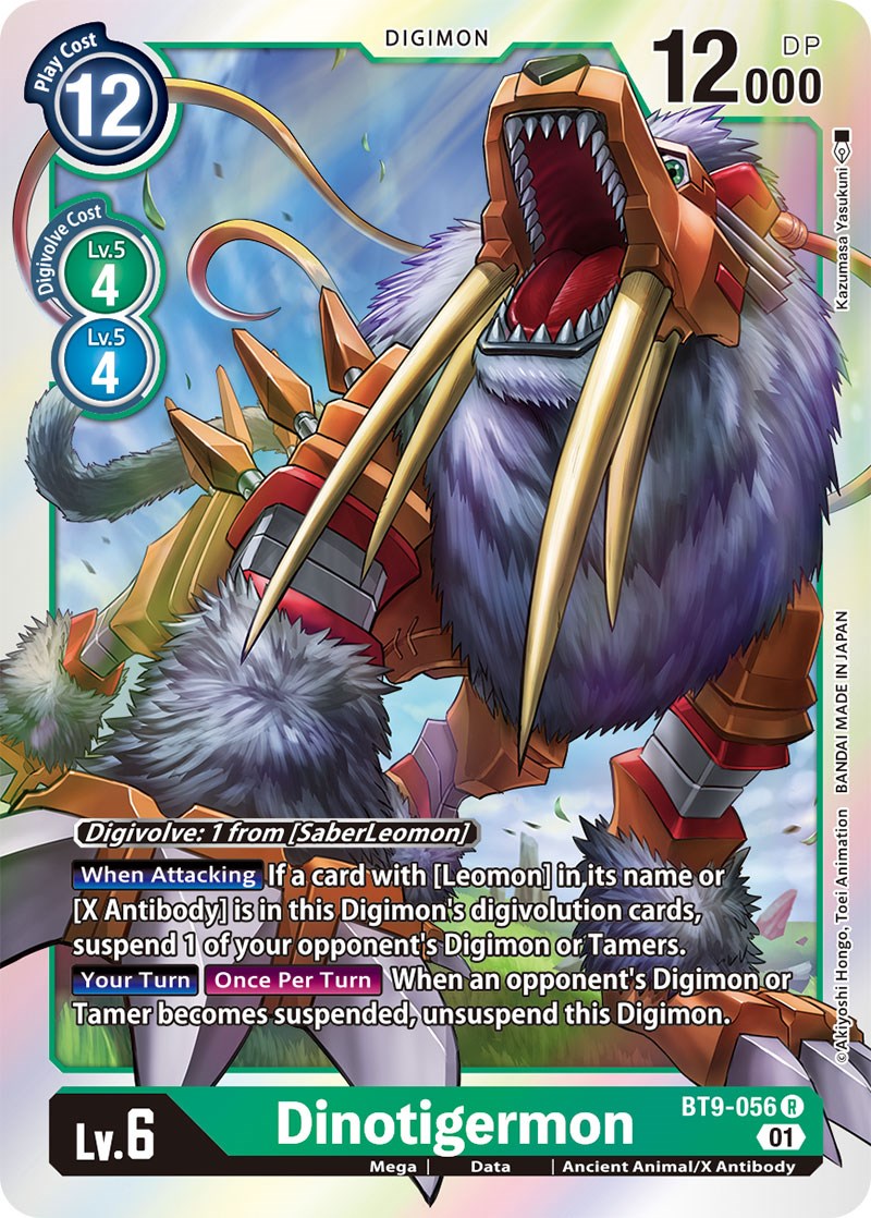 Dinotigermon [BT9-056] [X Record] | Anubis Games and Hobby