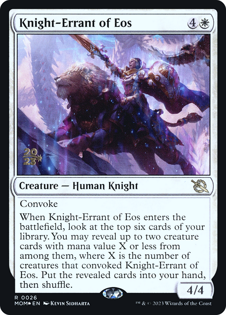 Knight-Errant of Eos [March of the Machine Prerelease Promos] | Anubis Games and Hobby