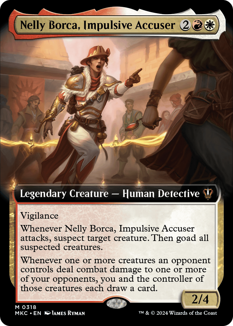 Nelly Borca, Impulsive Accuser (Extended Art) [Murders at Karlov Manor Commander] | Anubis Games and Hobby