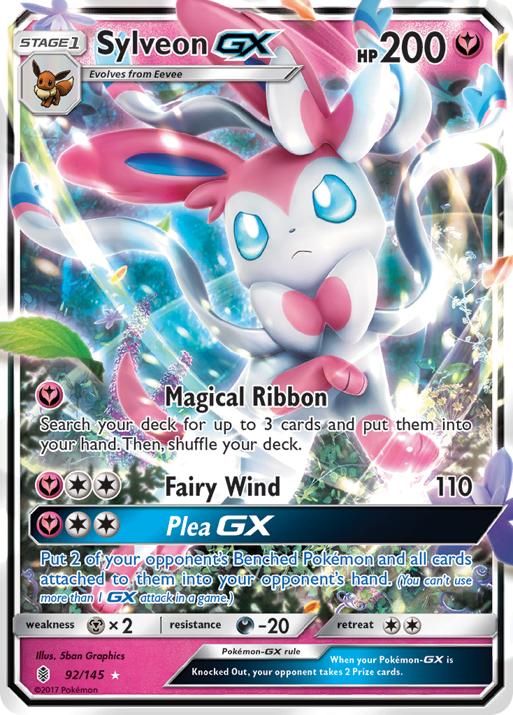 Sylveon GX (92/145) [Sun & Moon: Guardians Rising] | Anubis Games and Hobby