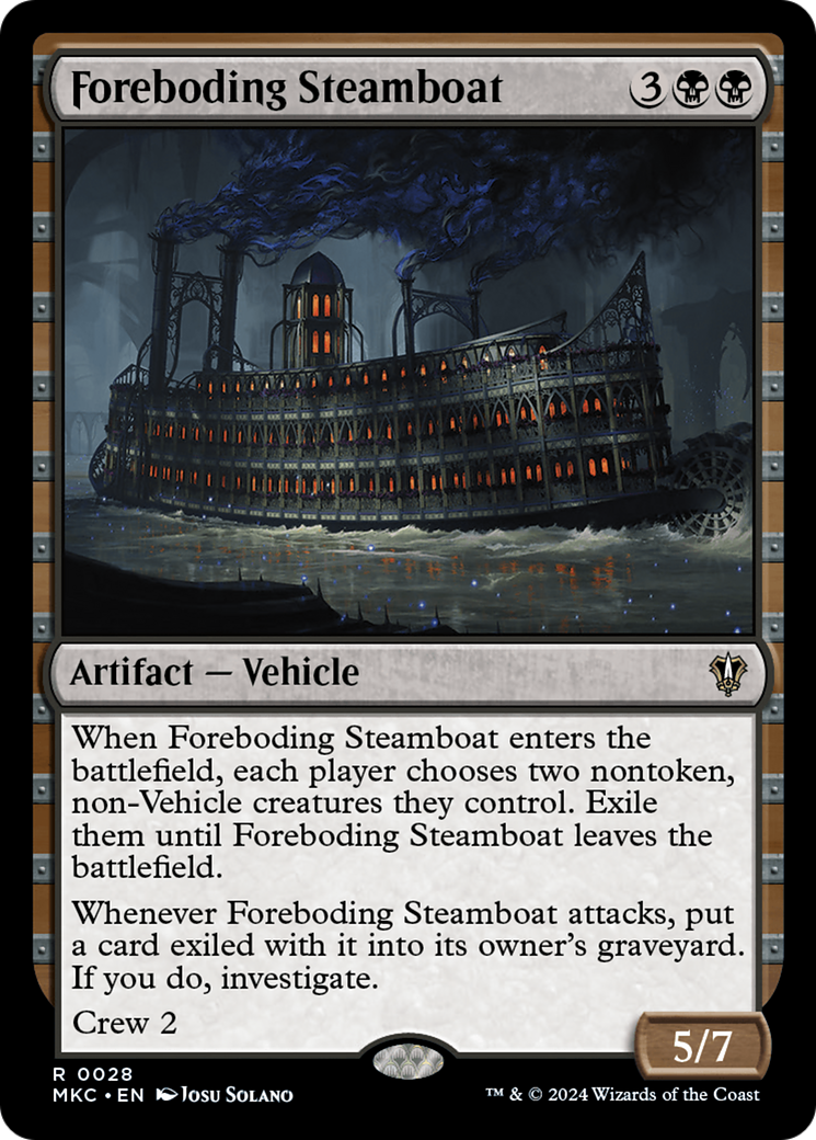 Foreboding Steamboat [Murders at Karlov Manor Commander] | Anubis Games and Hobby