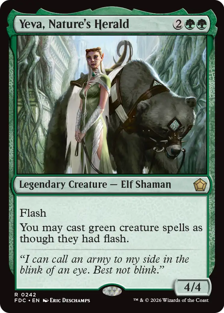 Yeva, Nature's Herald [Foundations Commander] | Anubis Games and Hobby