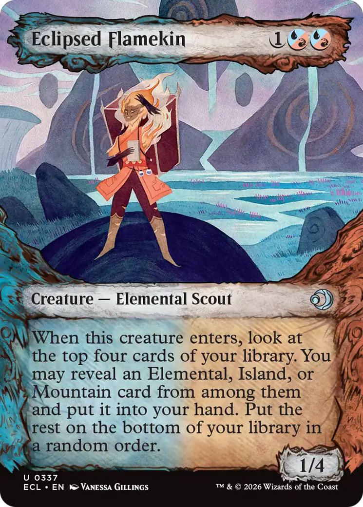 Eclipsed Flamekin (Showcase) [Lorwyn Eclipsed] | Anubis Games and Hobby