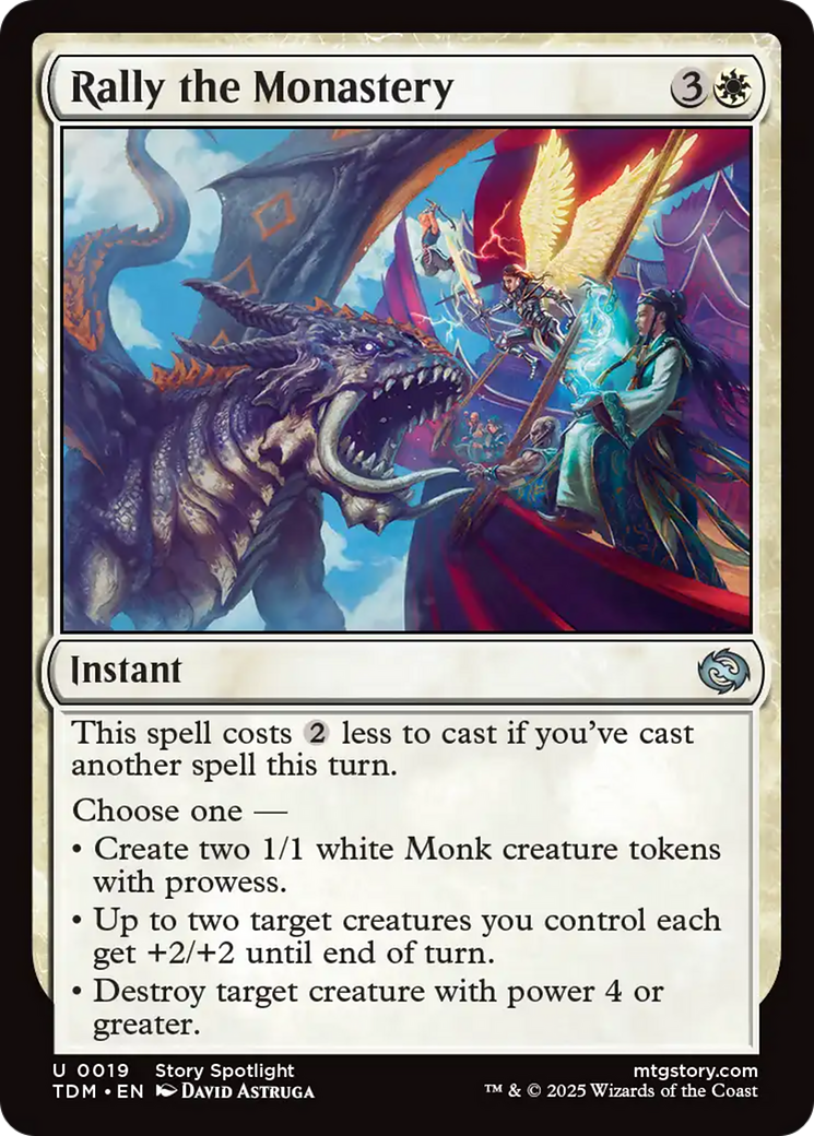 Rally the Monastery [Tarkir: Dragonstorm] | Anubis Games and Hobby