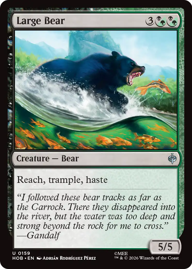 Large Bear [The Hobbit] | Anubis Games and Hobby