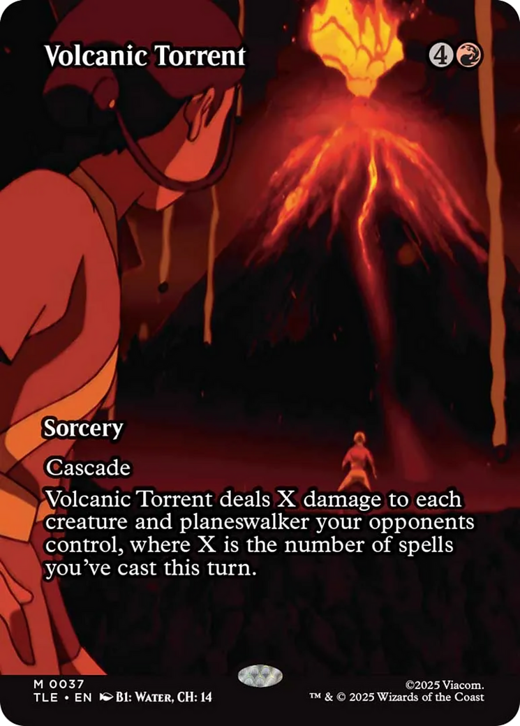 Volcanic Torrent (Borderless) [Avatar: The Last Airbender: Eternal-Legal] | Anubis Games and Hobby