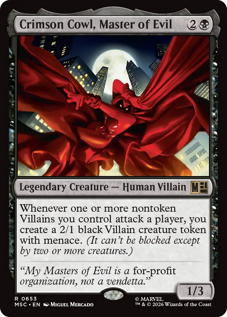 Crimson Cowl, Master of Evil [Marvel Super Heroes Commander] | Anubis Games and Hobby