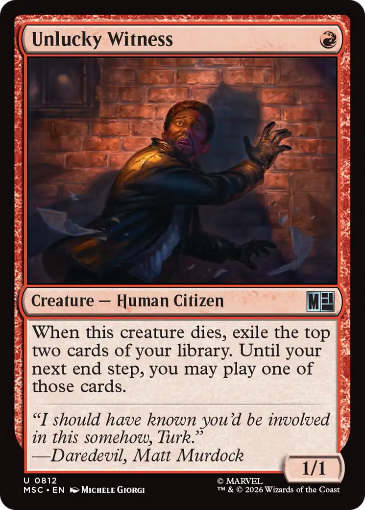 Unlucky Witness [Marvel Super Heroes Commander] | Anubis Games and Hobby