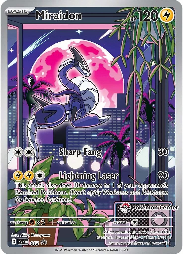 Miraidon (013) (Pokemon Center Exclusive) [Scarlet & Violet: Black Star Promos] | Anubis Games and Hobby