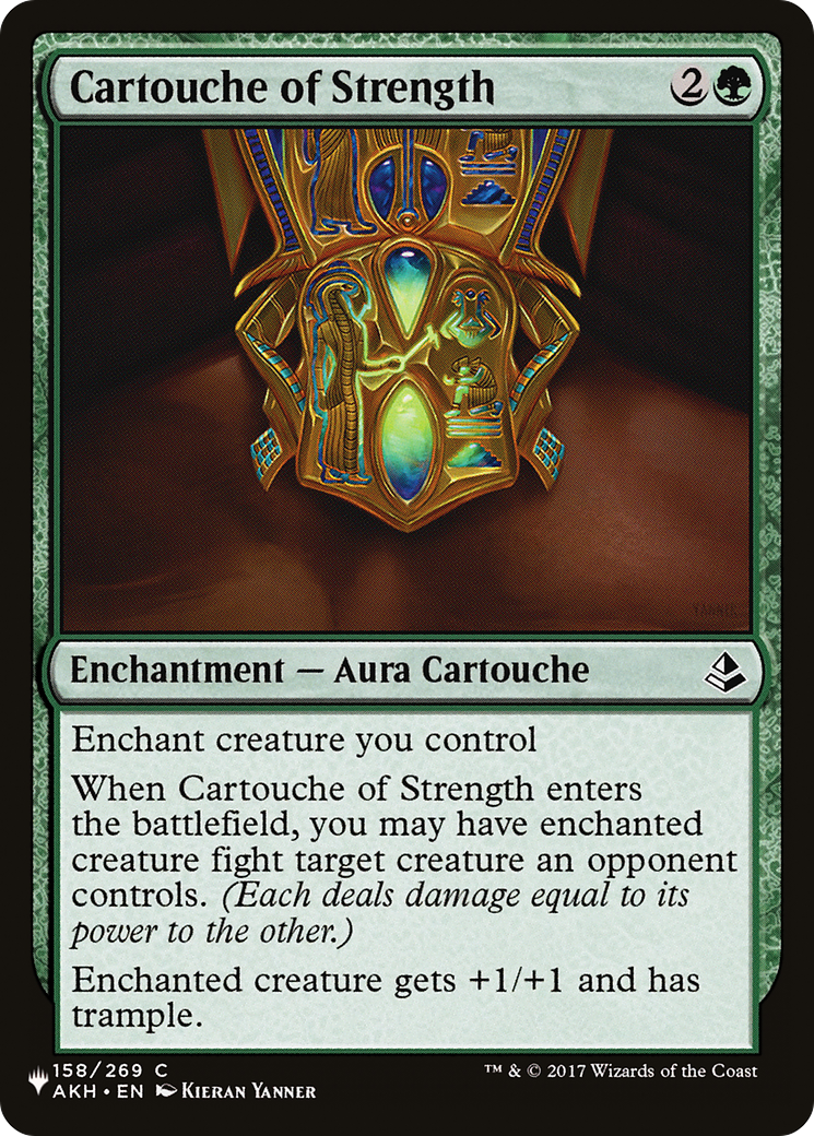 Cartouche of Strength [The List Reprints] | Anubis Games and Hobby