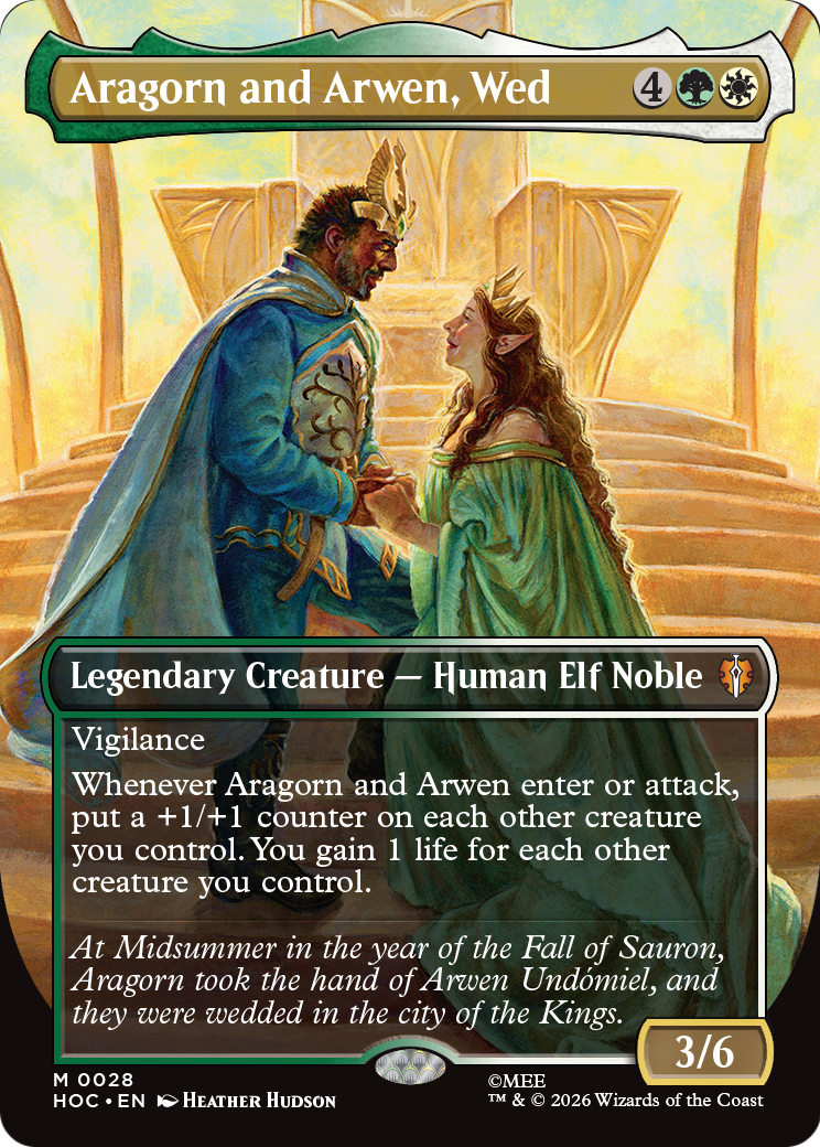 Aragorn and Arwen, Wed (Borderless) [The Hobbit: Eternal-Legal] | Anubis Games and Hobby