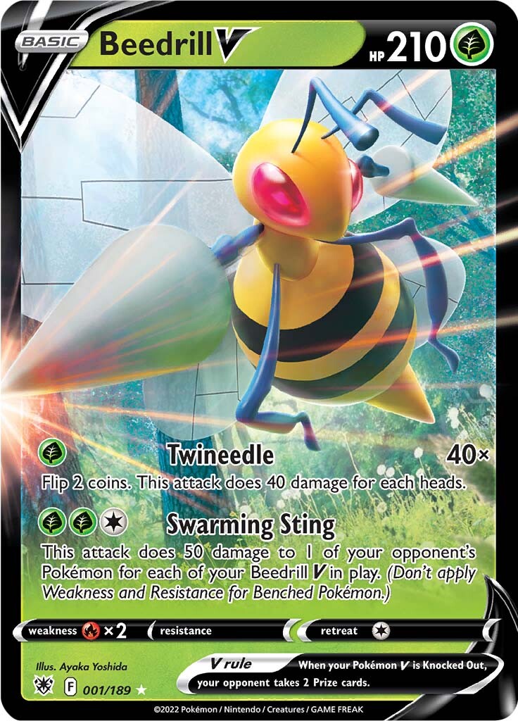 Beedrill V (001/189) [Sword & Shield: Astral Radiance] | Anubis Games and Hobby