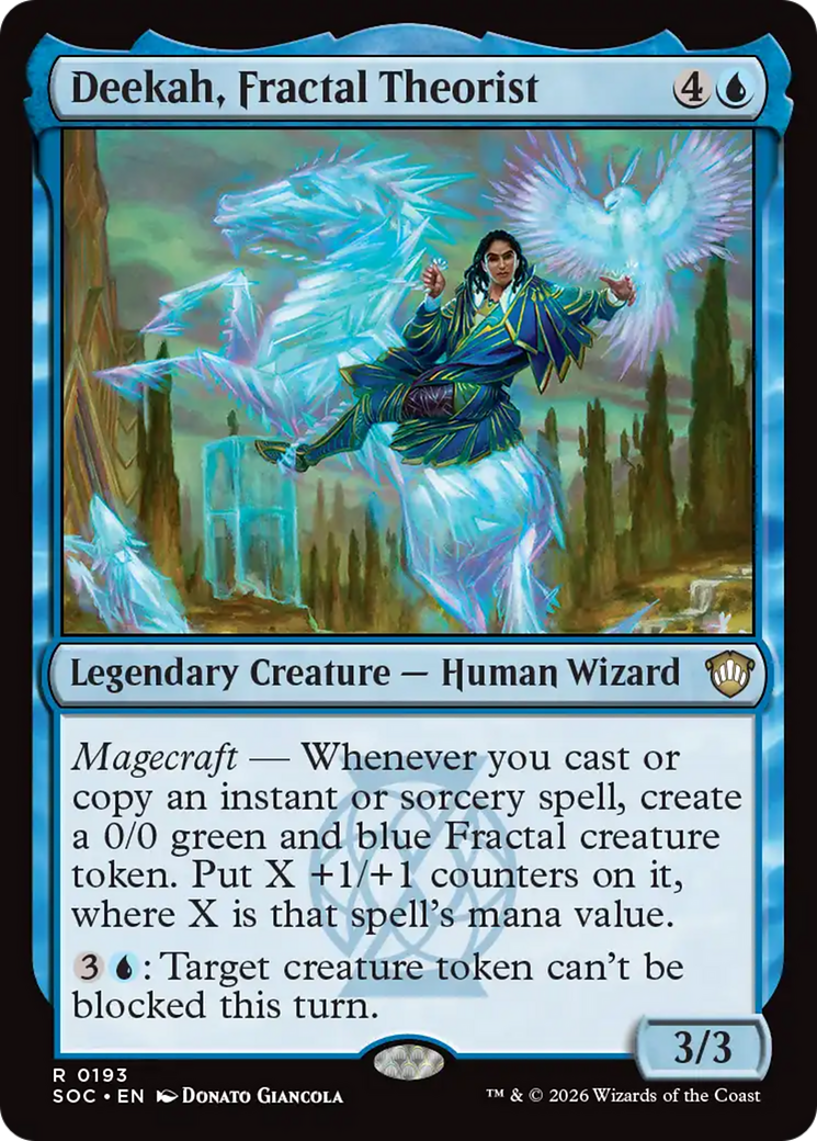 Deekah, Fractal Theorist [Secrets of Strixhaven Commander] | Anubis Games and Hobby
