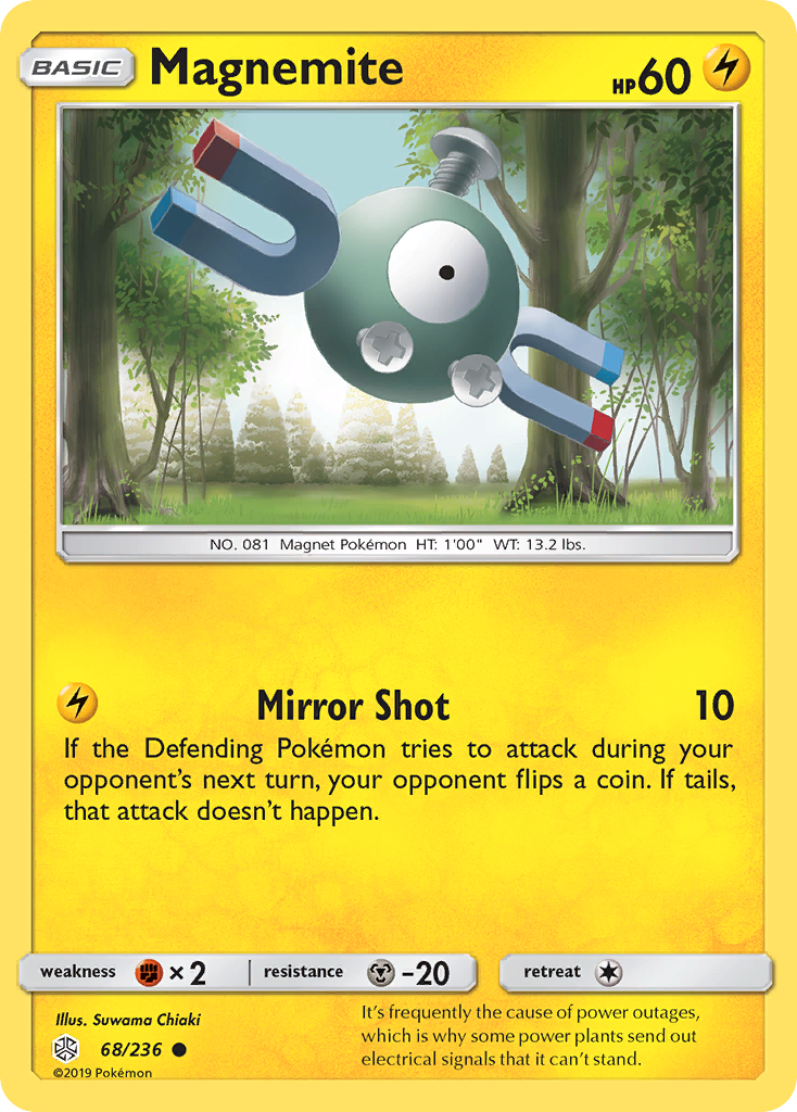 Magnemite (68/236) [Sun & Moon: Cosmic Eclipse] | Anubis Games and Hobby