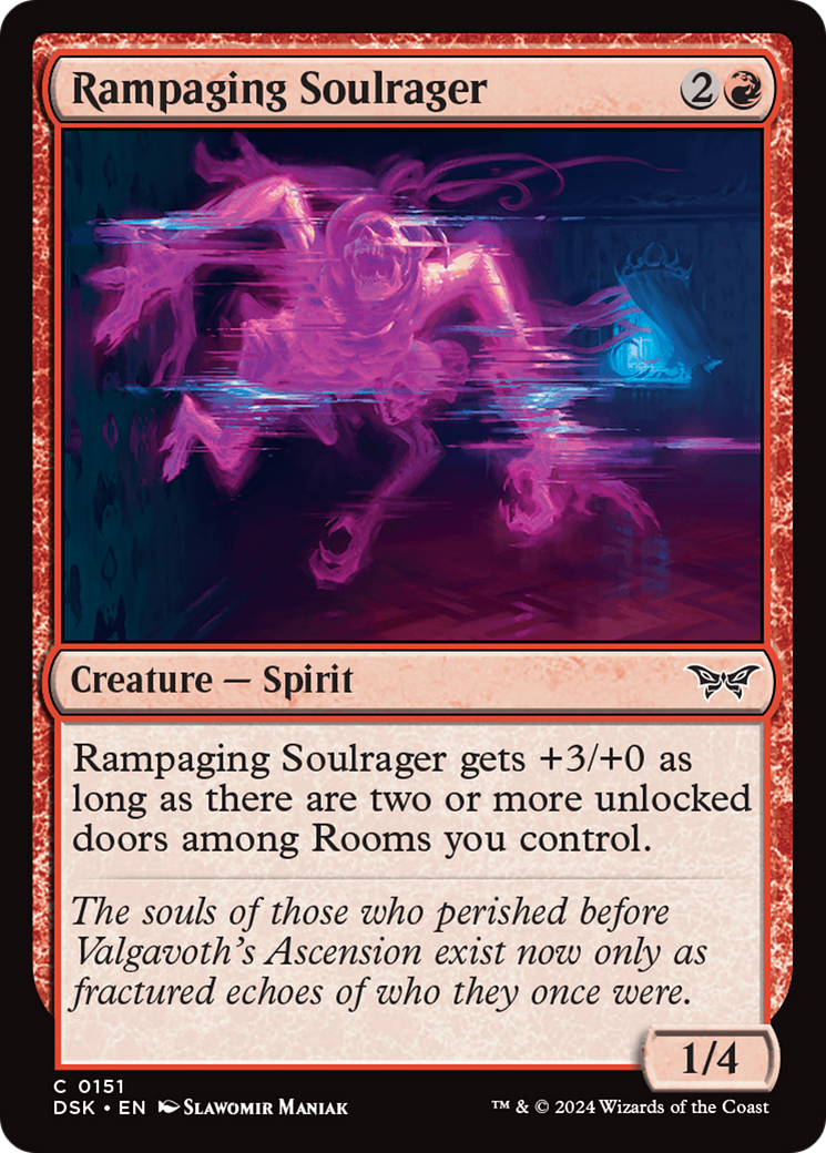 Rampaging Soulrager [Duskmourn: House of Horror] | Anubis Games and Hobby