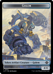 Map // Golem Double-Sided Token [The Lost Caverns of Ixalan Tokens] | Anubis Games and Hobby