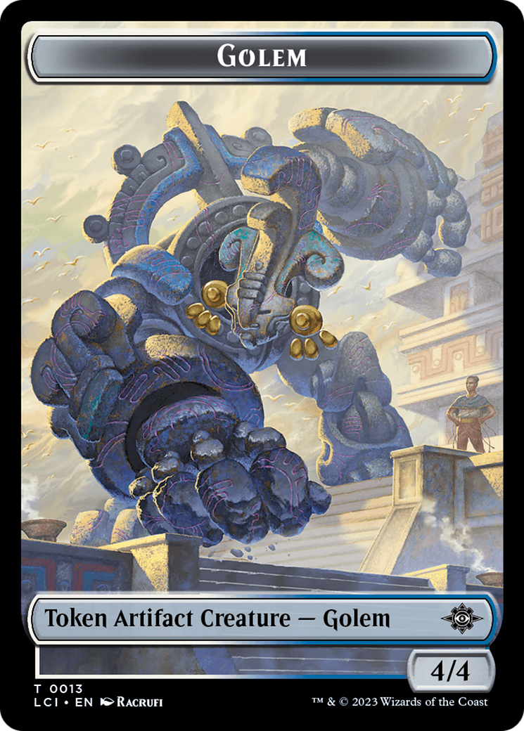 Gnome // Golem Double-Sided Token [The Lost Caverns of Ixalan Tokens] | Anubis Games and Hobby