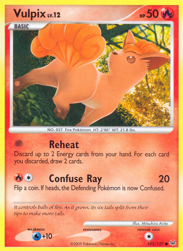 Vulpix (102/127) [Platinum: Base Set] | Anubis Games and Hobby