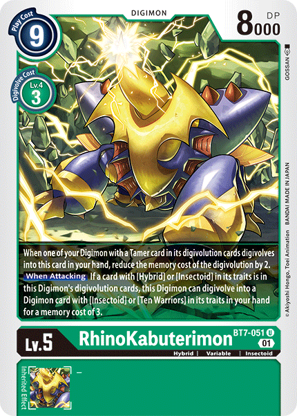 RhinoKabuterimon [BT7-051] [Next Adventure] | Anubis Games and Hobby