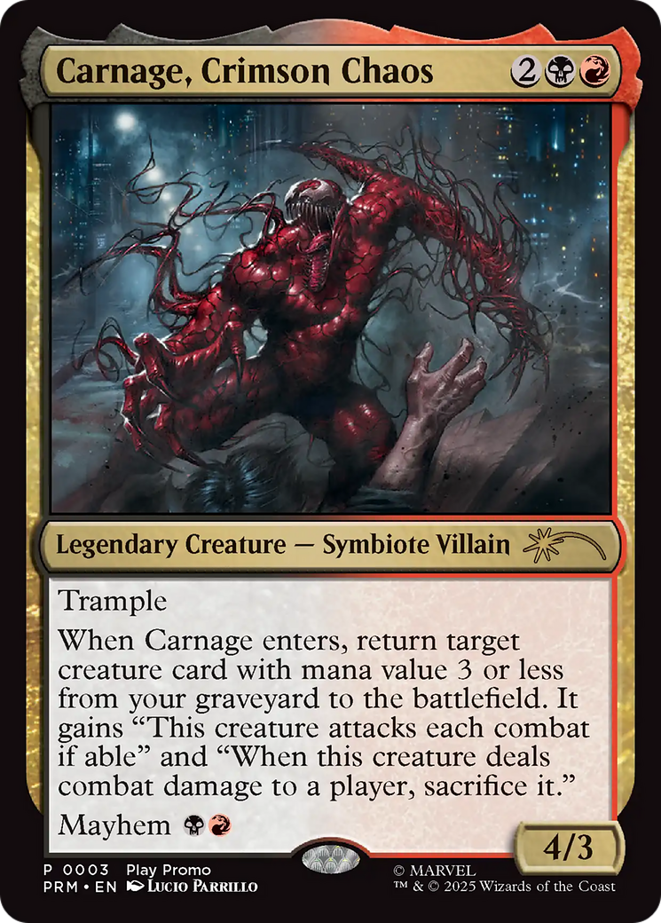 Carnage, Crimson Chaos [Wizards Play Network 2025] | Anubis Games and Hobby
