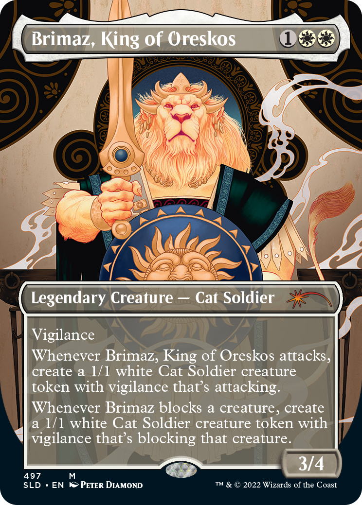 Brimaz, King of Oreskos (Borderless) [Secret Lair Drop Series] | Anubis Games and Hobby