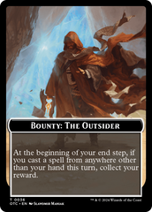 Bounty: The Outsider // Bounty Rules Double-Sided Token [Outlaws of Thunder Junction Commander Tokens] | Anubis Games and Hobby