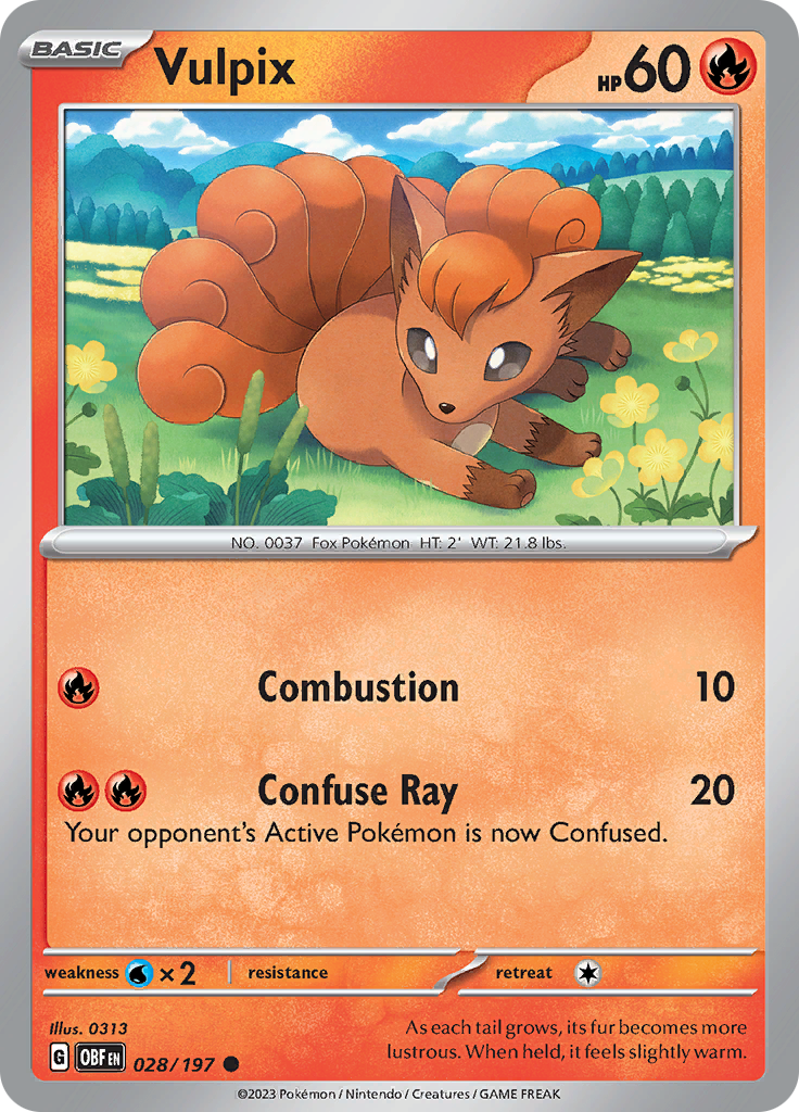 Vulpix (028/197) [Scarlet & Violet: Obsidian Flames] | Anubis Games and Hobby