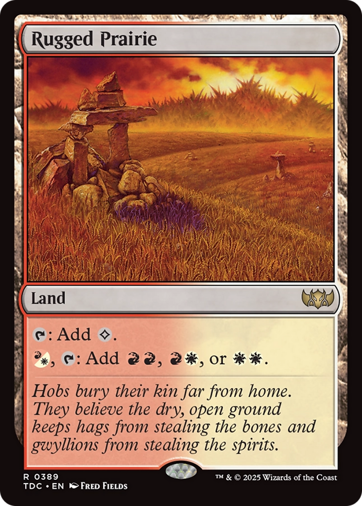 Rugged Prairie [Tarkir: Dragonstorm Commander] | Anubis Games and Hobby