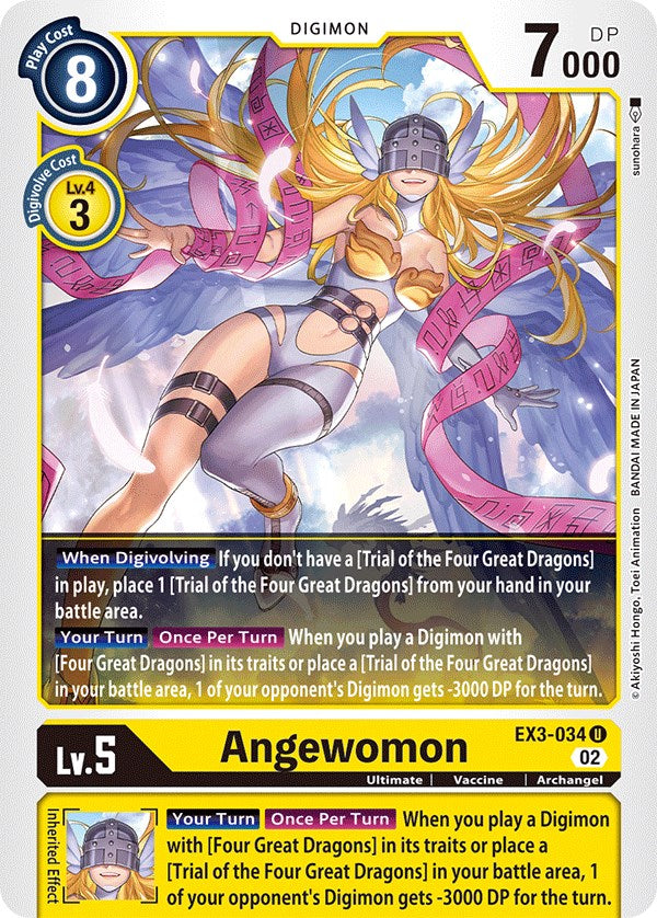 Angewomon [EX3-034] [Draconic Roar] | Anubis Games and Hobby