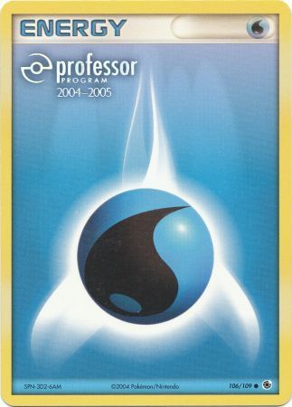 Water Energy (106/109) (2004 2005) [Professor Program Promos] | Anubis Games and Hobby