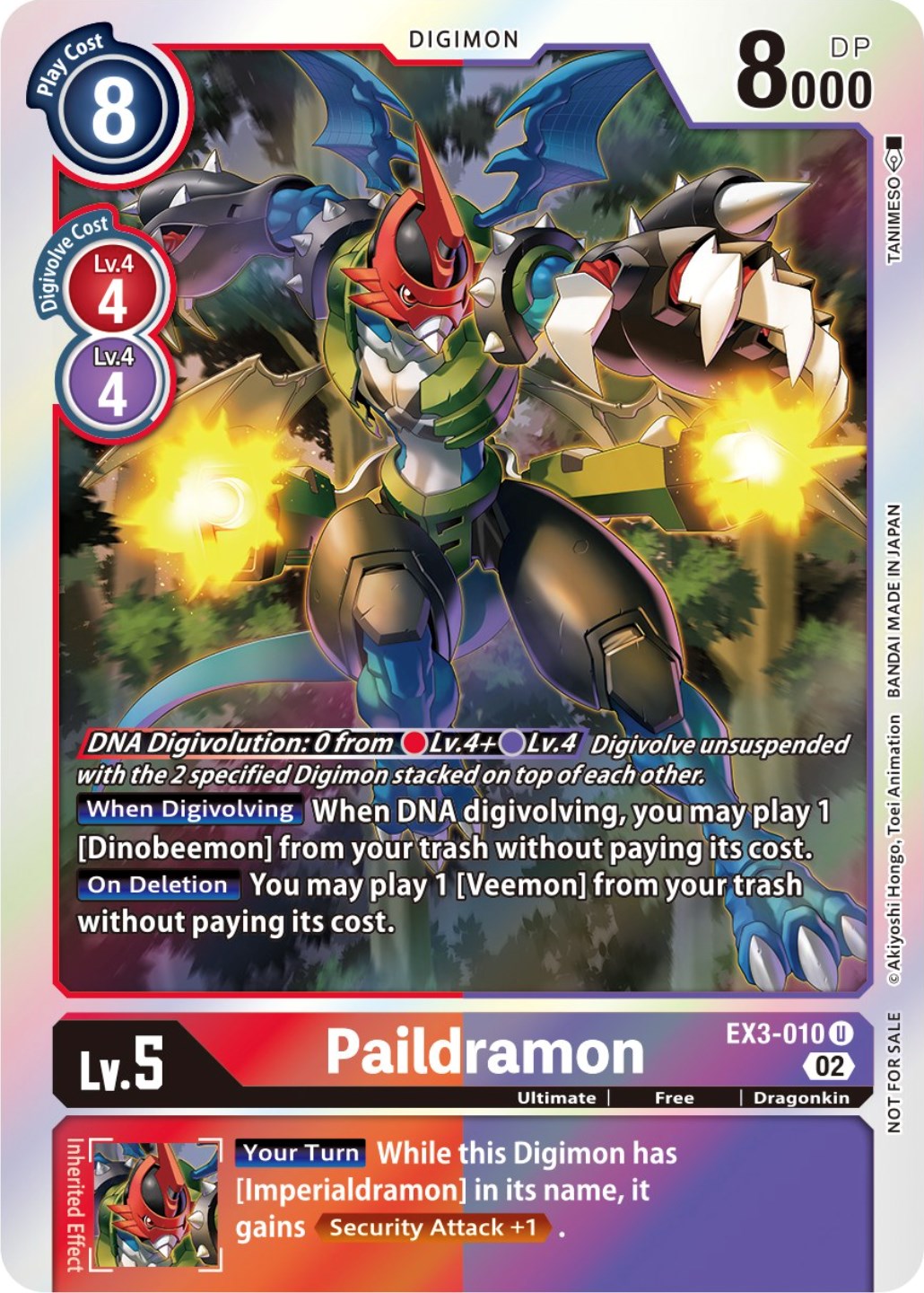 Paildramon [EX3-010] (Alternate Art) [Draconic Roar] | Anubis Games and Hobby