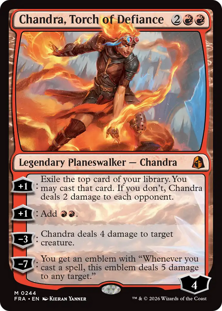 Chandra, Torch of Defiance [Reality Fracture] | Anubis Games and Hobby