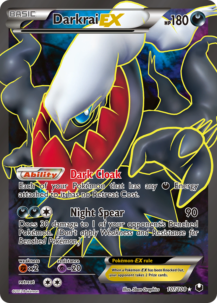Darkrai EX (107/108) [Black & White: Dark Explorers] | Anubis Games and Hobby