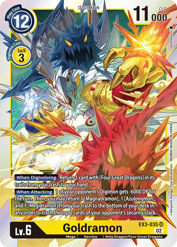 Goldramon [EX3-035] [Draconic Roar] | Anubis Games and Hobby