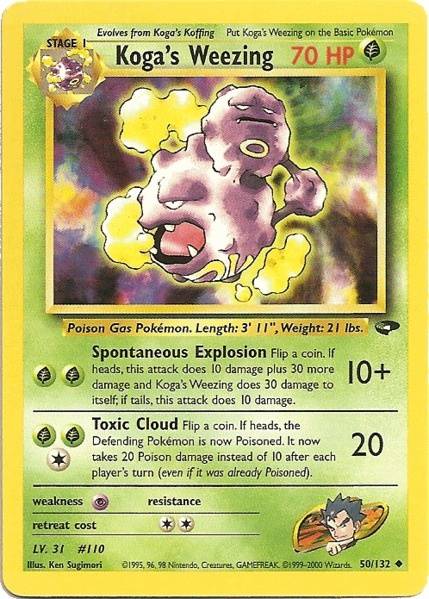 Koga's Weezing (50/132) [Gym Challenge Unlimited] | Anubis Games and Hobby
