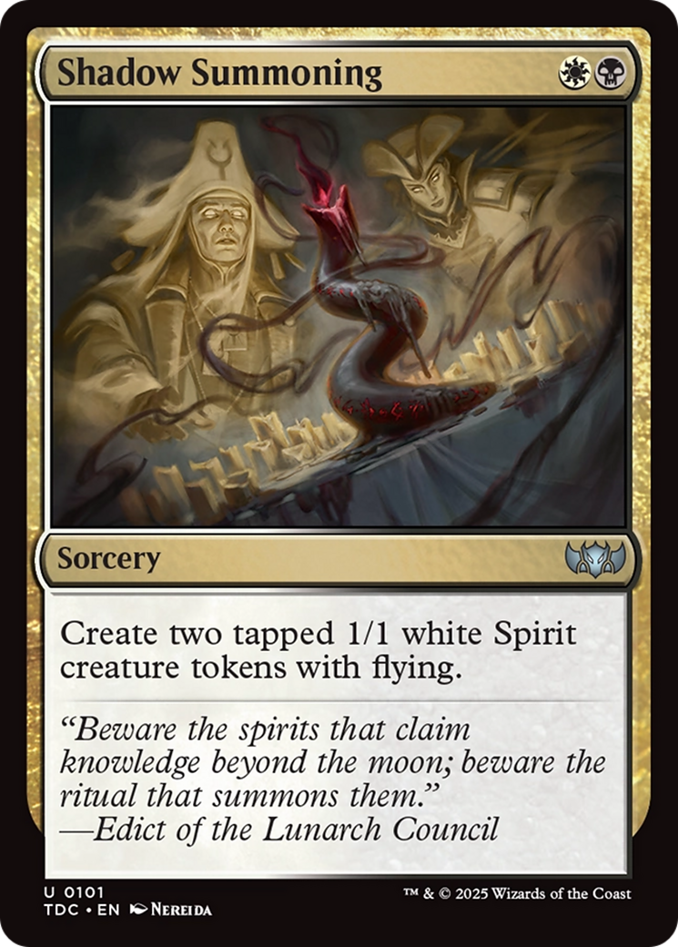 Shadow Summoning [Tarkir: Dragonstorm Commander] | Anubis Games and Hobby