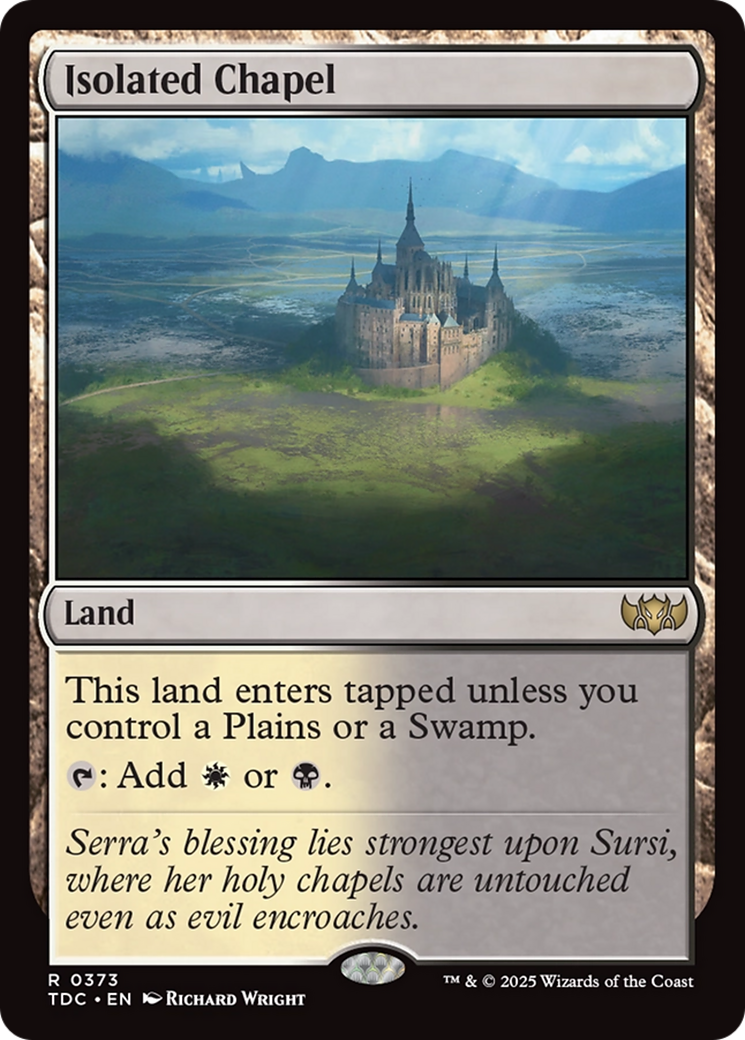 Isolated Chapel [Tarkir: Dragonstorm Commander] | Anubis Games and Hobby