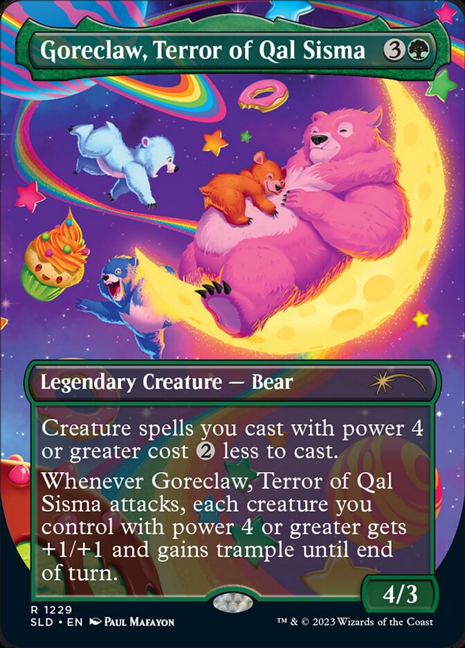 Goreclaw, Terror of Qal Sisma (Borderless) [Secret Lair Drop Series] | Anubis Games and Hobby