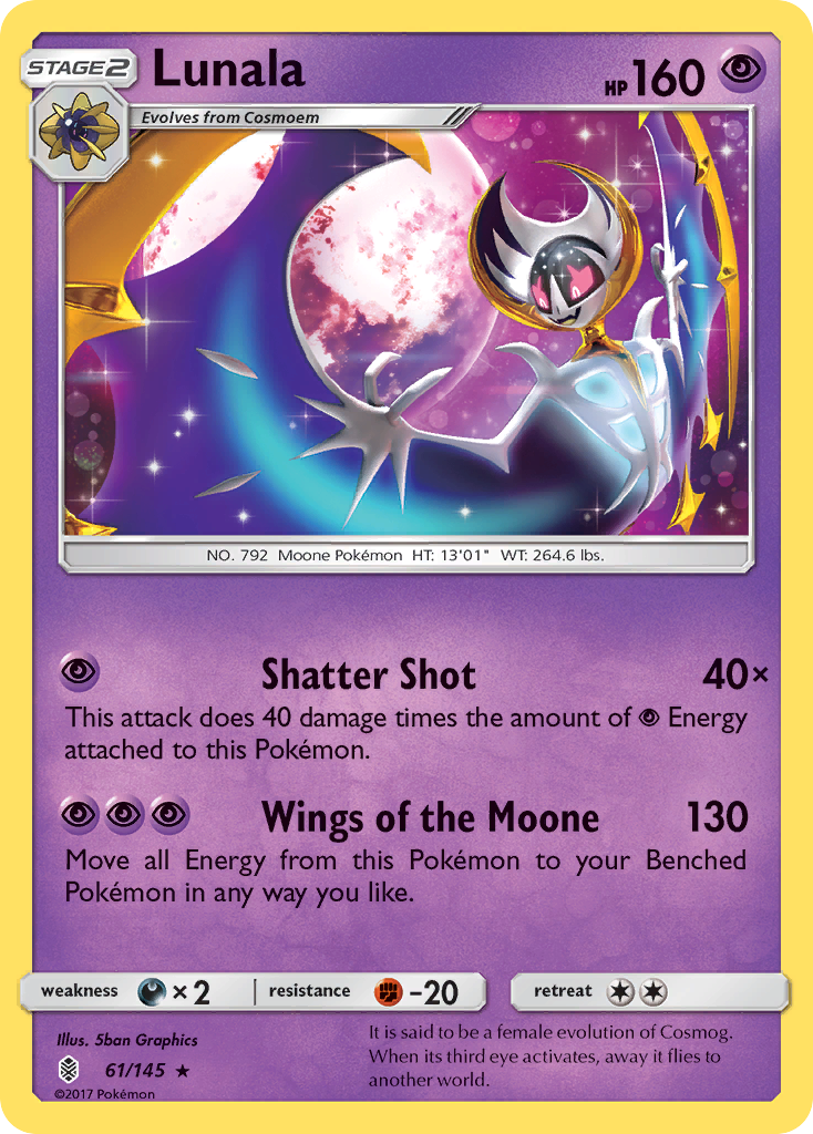 Lunala (61/145) [Sun & Moon: Guardians Rising] | Anubis Games and Hobby