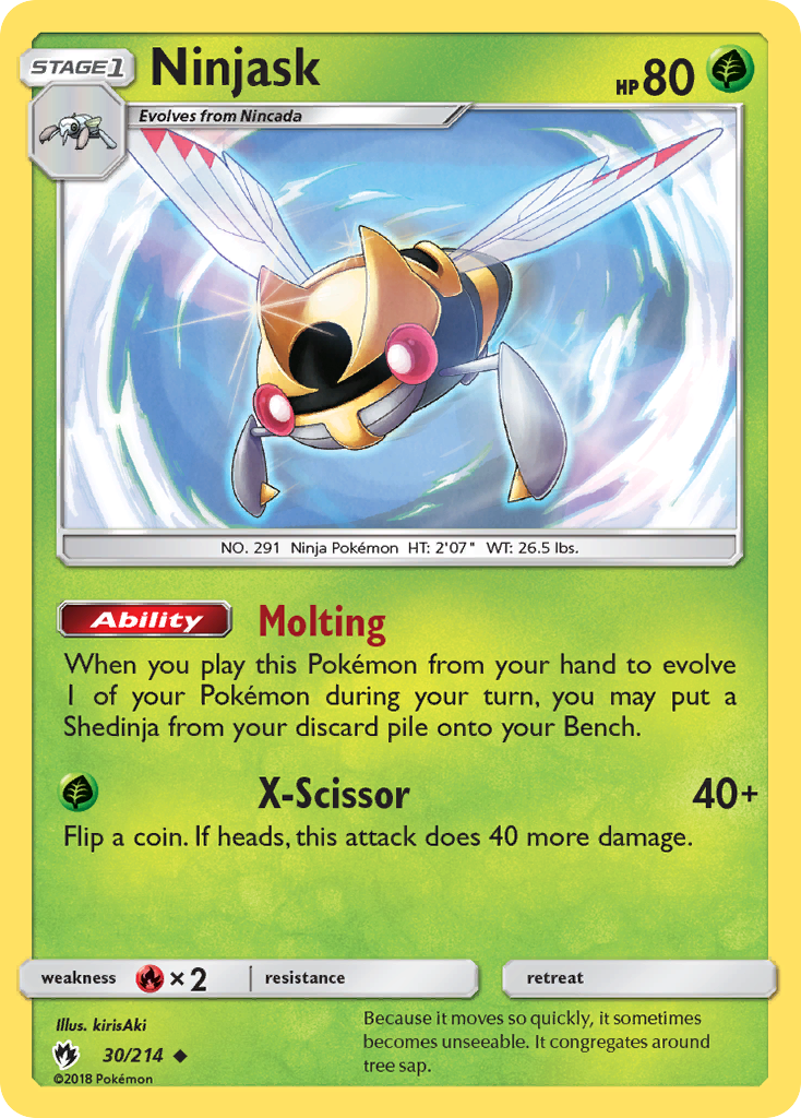 Ninjask (30/214) [Sun & Moon: Lost Thunder] | Anubis Games and Hobby