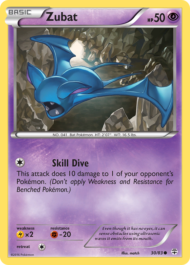 Zubat (30/83) [XY: Generations] | Anubis Games and Hobby