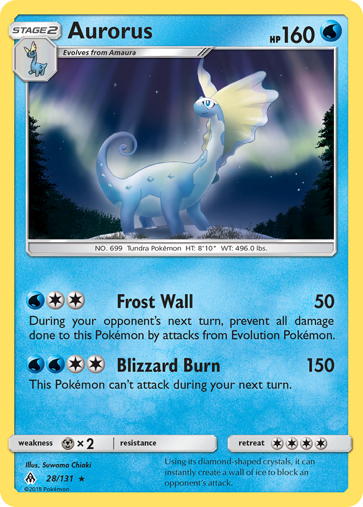 Aurorus (28/131) [Sun & Moon: Forbidden Light] | Anubis Games and Hobby