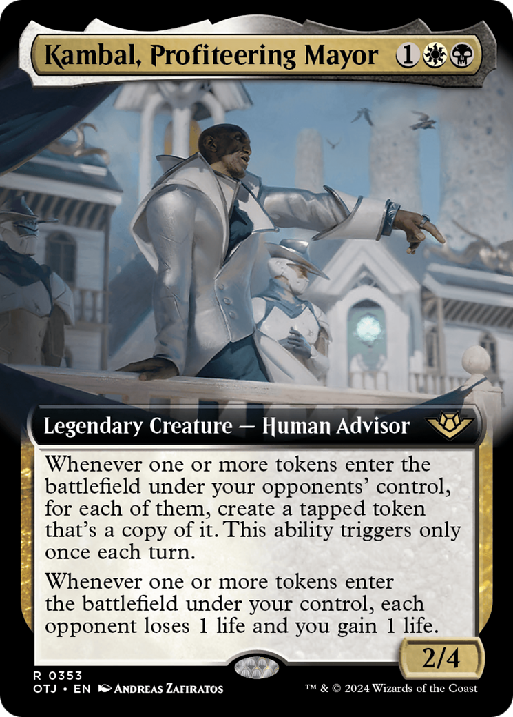 Kambal, Profiteering Mayor (Extended Art) [Outlaws of Thunder Junction] | Anubis Games and Hobby
