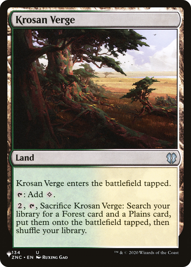 Krosan Verge (ZNC) [The List] | Anubis Games and Hobby