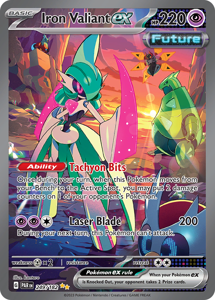 Iron Valiant ex (249/182) [Scarlet & Violet: Paradox Rift] | Anubis Games and Hobby