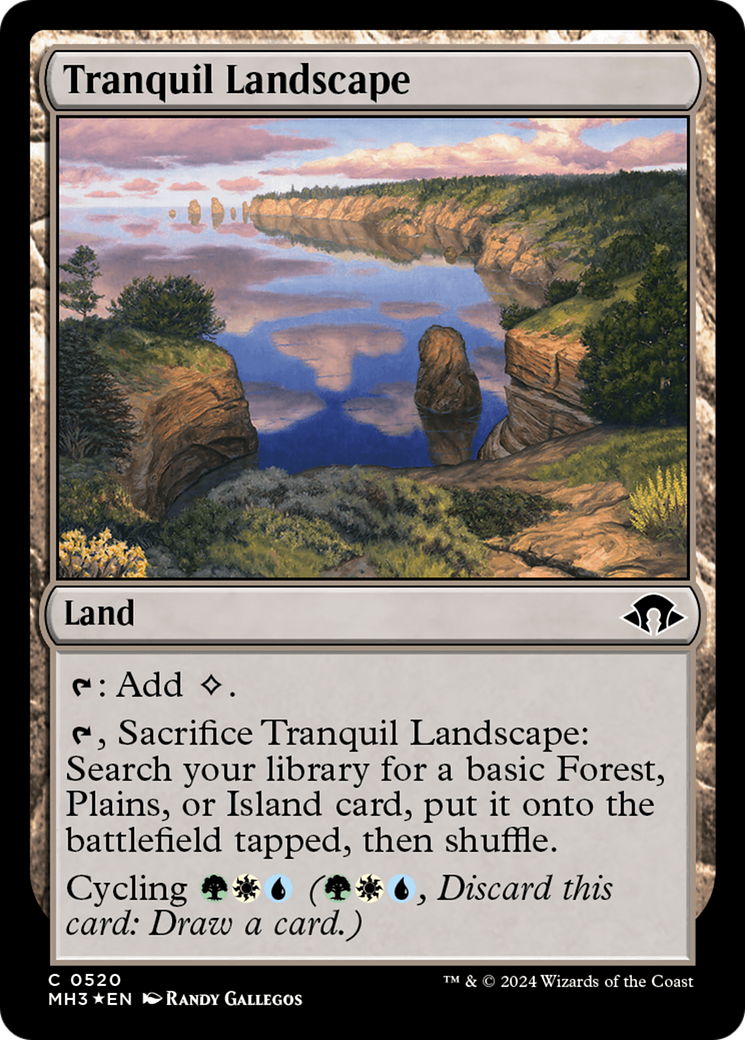 Tranquil Landscape (Ripple Foil) [Modern Horizons 3] | Anubis Games and Hobby