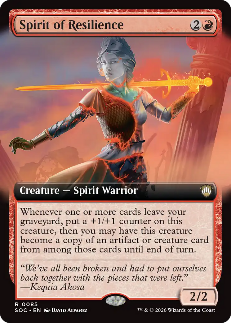 Spirit of Resilience (Extended Art) [Secrets of Strixhaven Commander] | Anubis Games and Hobby