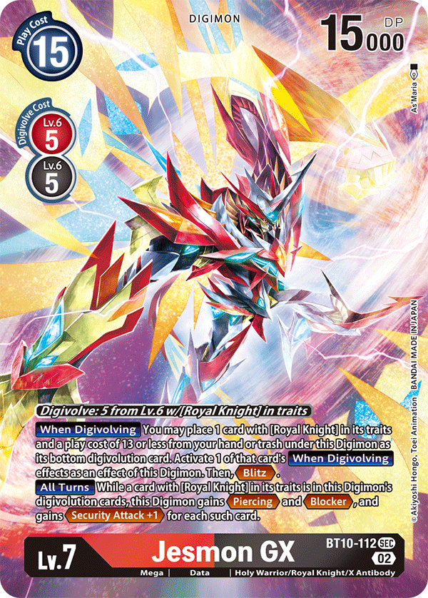 Jesmon GX [BT10-112] (Alternate Art) [Xros Encounter] | Anubis Games and Hobby